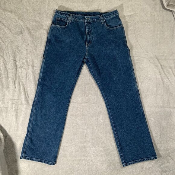Dickies Jeans Men's 36 x 30 Dark Wash Straight Leg Carpenter - Picture 1 of 12